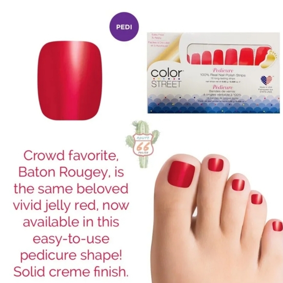 Color Street Pedi Baton Rougey - Picture 1 of 7
